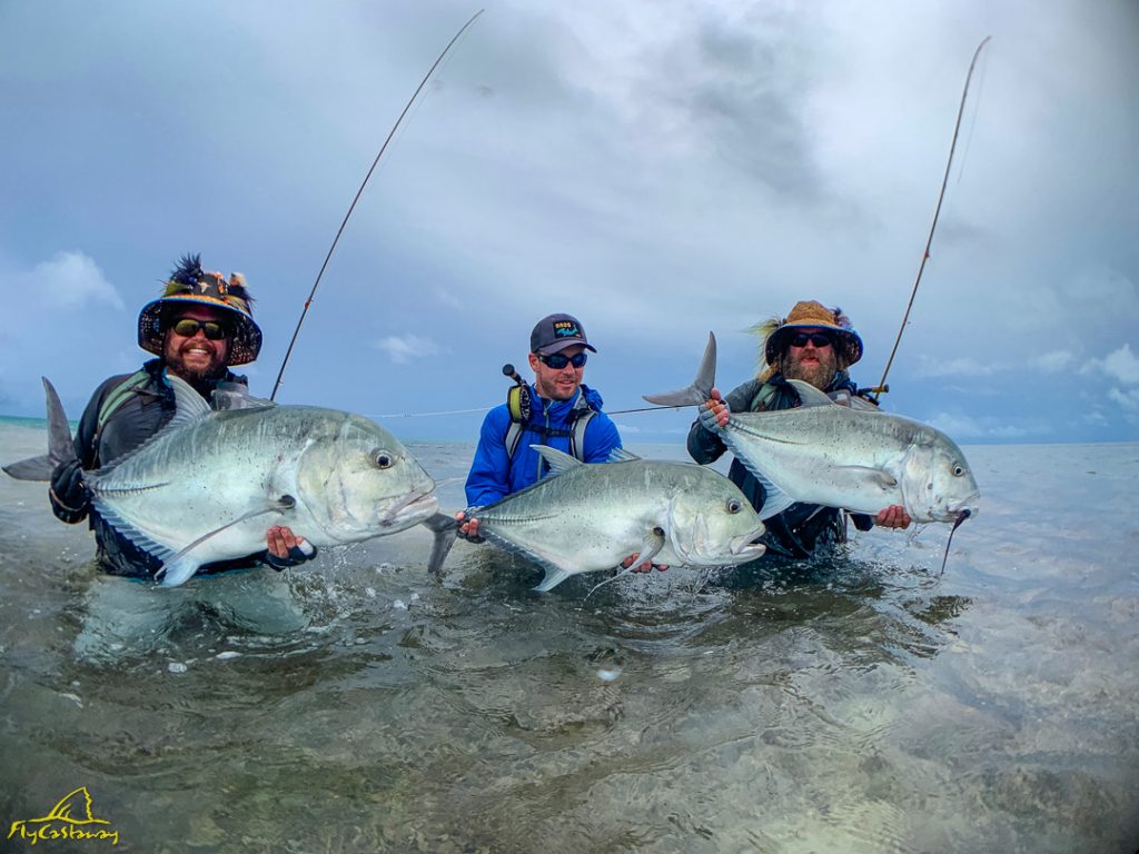 Fly fishing for Giant Trevally in Seychelles and St Brandon's